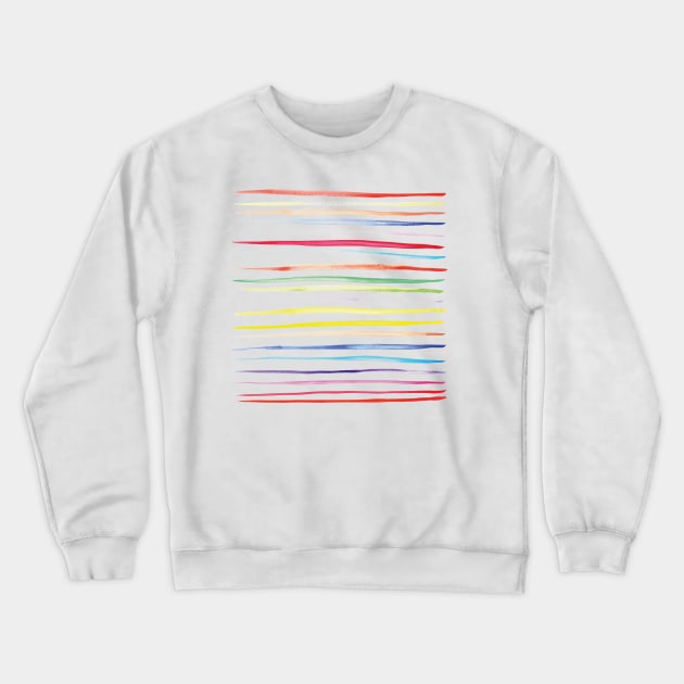 Modern Rainbow Crewneck Sweatshirt by NJORDUR